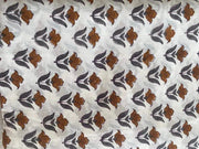 Indian Cotton Block Print Fabric by the Yard -Sewing and Quilting Fabric - Rohiyaan